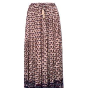 ✨Soul-Flower boho hippy floral print maxi skirt✨